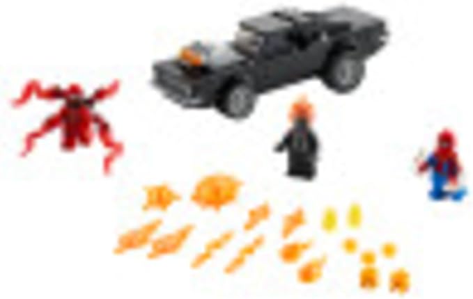 LEGO Marvel Spider-Man: Spider-Man and Ghost Rider vs. Carnage 76173 Collectible Building Toy for Kids New 2021 (212 Pieces) Multicolor