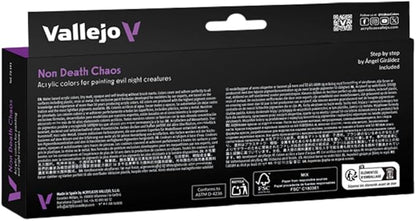 Vallejo - Non-Death Chaos Acrylic Paint Set | Game Color | Fantasy Color Series Miniature Model Kit for a High Pigment Matte Finish | 8 Bottles x 18 ml. (0.60 fl.oz)