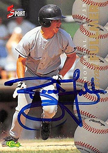 Autograph Warehouse 244795 Brad Fullmer Autographed Baseball Card - Montreal Expos FT 1995 Classic 5 Sport - No. 114 Rookie