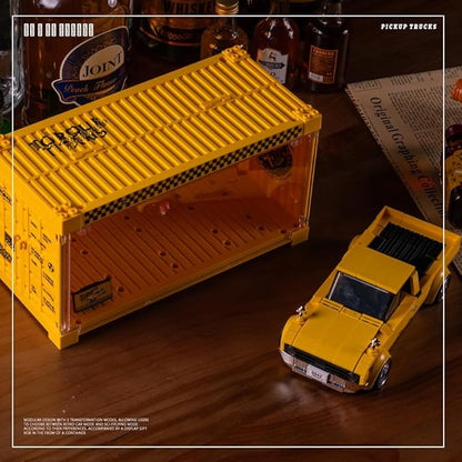 PB8842 1:32 Freedom Cruiser Pickup Truck Buliding Blocks Set 324 Pieces Car Scale Model Toy with Display Container Clamping Blocks STEM Gift for Adults