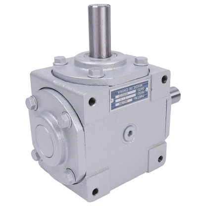 Holdia 40 HP Right Angle Bevel Gearbox with 2 Keyed Shafts CW/CW 1:1 1800 Max RPM 19455-SR-KW-KW-GR