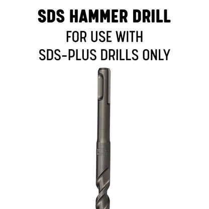 Drill America 3/16" x 8" PRO Series SDS-Plus Hammer Bit Drill Bit (Pack of 25)