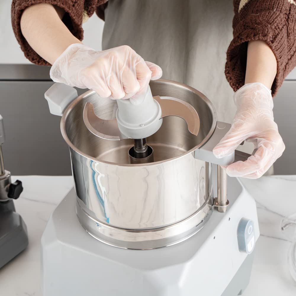 Restaurantware Met Lux 18.7 x 15.2 x 25.6 Inch Food Processor 1 Industrial Vegetable Chopper - With 3 Quart Bowl 4 Discs Stainless steel Commercial Food Processor For Slicing Or Grating