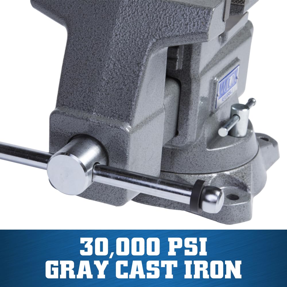 Wilton Reversible Bench Vise, 6-1/2" Jaw Width, 7-1/4" & 12-3/4" Jaw Opening, 4" Throat (Model 4650R)