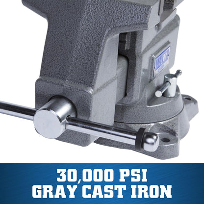 Wilton Reversible Bench Vise, 6-1/2" Jaw Width, 7-1/4" & 12-3/4" Jaw Opening, 4" Throat (Model 4650R)