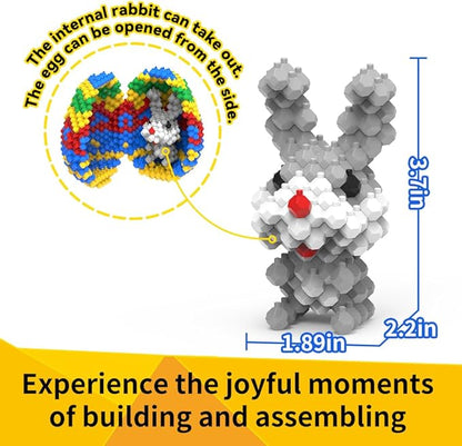 Easter Egg Building Animal Sets Extremely Challenging STEM Building Blocks Decor for Adults Kids Micro 3D Educational Toys for Boys Girls Ages 14 and Up 636 Pieces