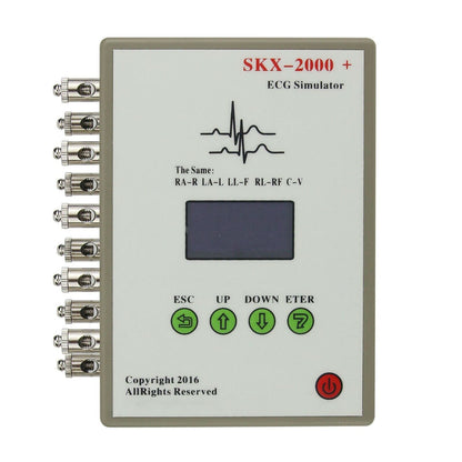 SKX-2000C+ ECG Signal Simulator, ECG Signal Generator with OLED Display, Rechargeable Type