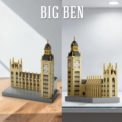 DAHONPA Micro Mini Big Ben Building Block Set (1017 Pcs) Famous Architecture Brick Toy Gifts for Adults