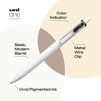 Uniball Gel Pen 12 Pack, 0.38mm Ultra Micro Black Ink, Smooth Writing Office Supplies