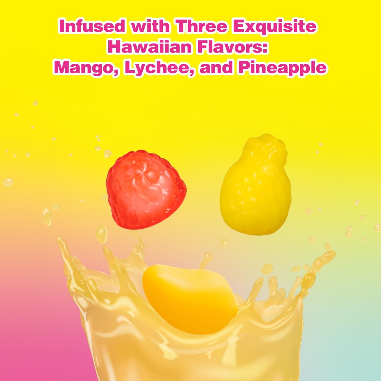 Amos Peelerz Assorted Peelable Gummy – Tropical Peeling Candy Variety Pack | Mango, Lychee & Pineapple | 24 Individual Packs (608g) | Fun, Chewy & Shareable Treat
