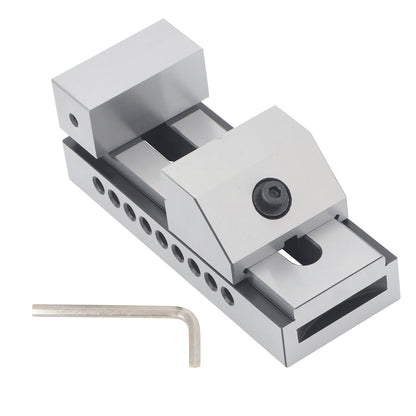 findmall 3 X 7 Inch Tool Makers Accuracy Screwless Vise Accuracy Grinding Screwless Mini Insert Vise Toolmaker Steel for Surface Grinding and Milling