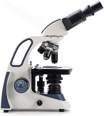 SWIFT SW380B 40X-2500X Magnification, Siedentopf Head, Research-Grade Binocular Compound Lab Microscope with Wide-Field 10X and 25X Eyepieces, Mechanical Stage, Ultra-Precise Focusing
