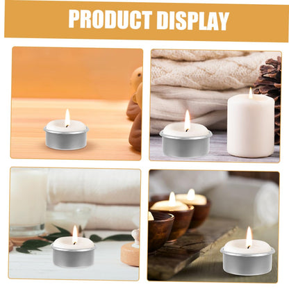 Lurrose 15pcs Metal Candle Cups for Tea Party Decorative Candle Holder DIY Scented Making Tins