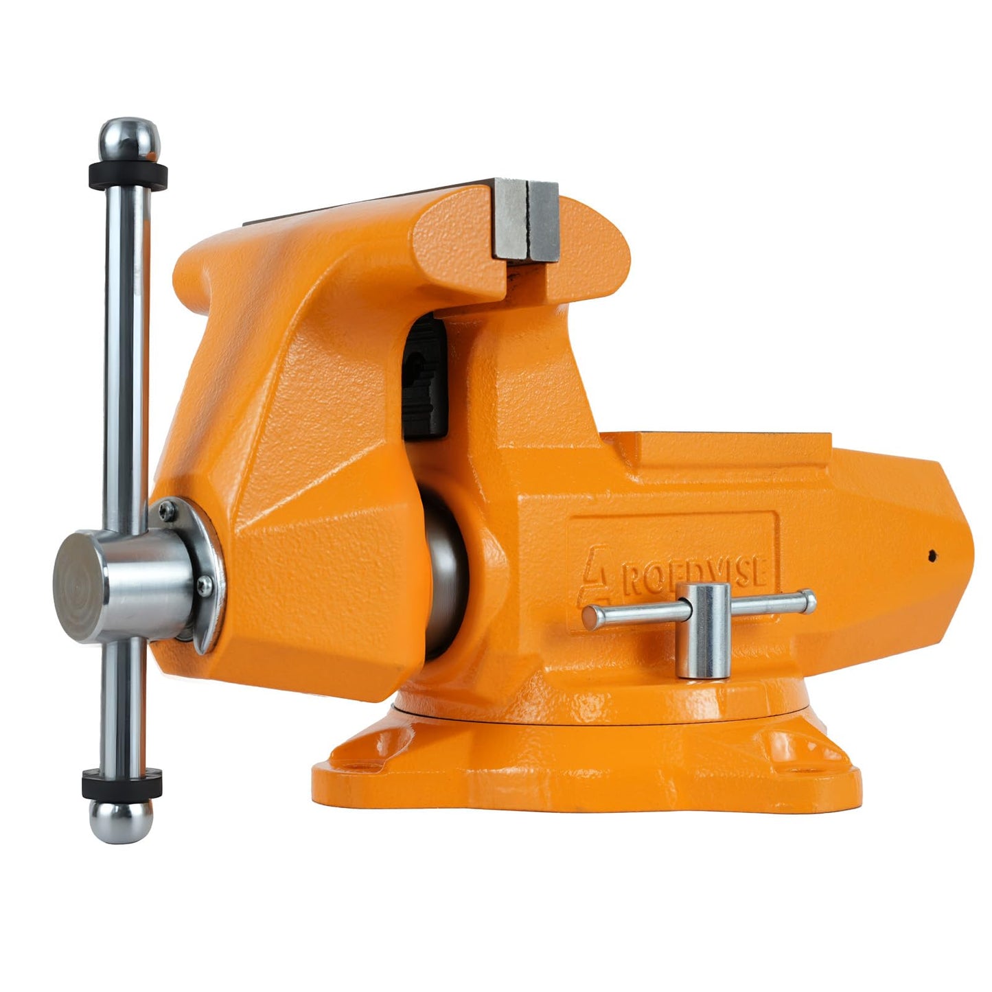 AROEDVISE 6" Bench Vise with 360° Swivel Base, 7" Jaw Opening, Heavy Duty Ductile Iron Workshop Vise with Anvil & Pipe Jaws, 72,000 PSI Clamping Tool for Garage, Metalworking & Repair (DIV6)