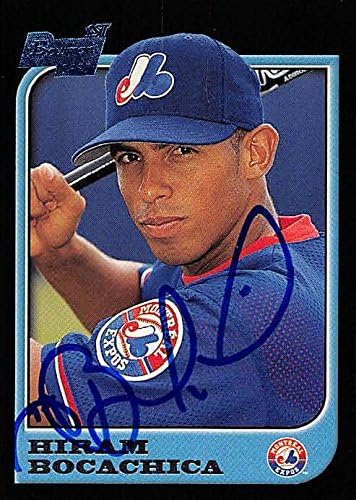 Sports Memorabilia Autograph Warehouse 244861 Hiram Bocachica Autographed Baseball Card - Montreal Expos FT 1997 Bowman 1st - No. 179 Rookie