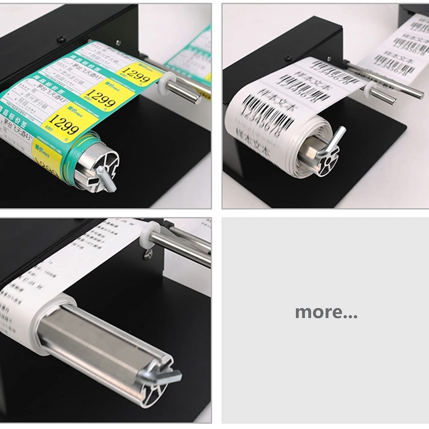 AIWFL Automatic Label Rewinder Rewinding Machine Speed 1-8 inch/s Automatic Label Rewinder Two-Way Rewinding 180mm Label Roller Machine Synchronize with Printer (R3)