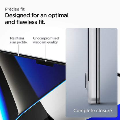 Spigen Tempered Glass Screen Protector [GlasTR Slim] Designed for MacBook Pro 16 inch (M4 Pro / M4 Pro Max / M3 series / M2 series / M1 series)