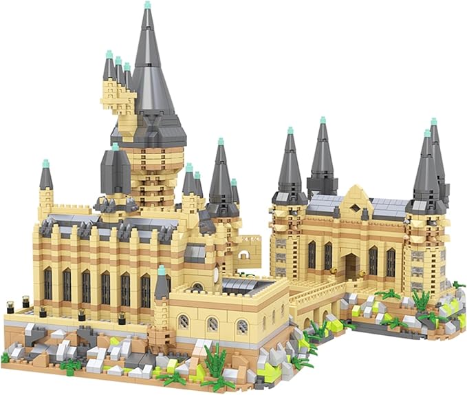 Architecture Harry Castle Micro Building Blocks Set (2929 Pieces) - Architectural Model Toys Gifts for Kid and Adult