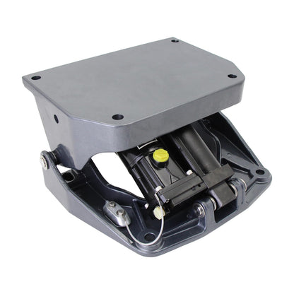 Winibo Outboard Power Tilt and Trim Unit, Electric Hydraulic Suspension, Motor Lift Jack Plate for Outboard Motor Up to 90HP (Gray)