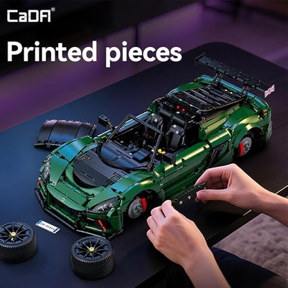 CaDA Master C61511W Lotus Exige Cup 430 1:8 Static Building Block Supercar 3730 Pieces 53.8cm Collectible Display Model for Adults 14+