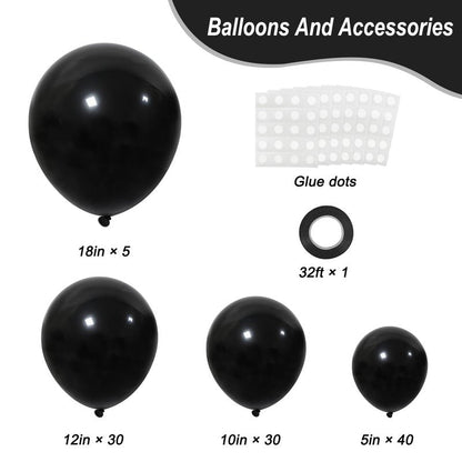 RUBFAC Burnt Orange Balloons Different Sizes 105pcs 5/10/12/18 Inches for Garland Arch, Premium Latex Balloons for Birthday Party Baby Shower Wedding Graduation Party Decoration