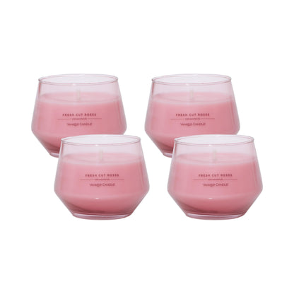 Yankee Candle Studio Medium Candle, Fresh Cut Roses, 10 oz, 4-Pack