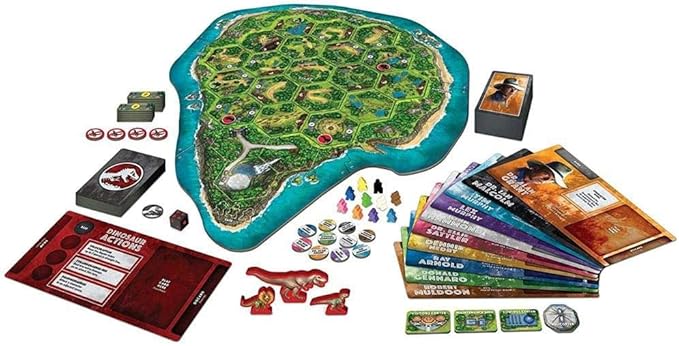 Ravensburger Jurassic Park Danger - Immersive Adventure Strategy Board Game for Families Kids and Adults Age 10 Years Up - 2 to 5 Players
