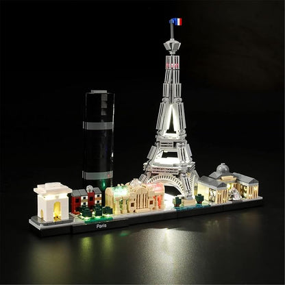 LIGHTAILING Light for Lego-21044 Architecture Paris- Led Lighting Kit Compatible with Lego Building Blocks Model - NOT Included The Model Set