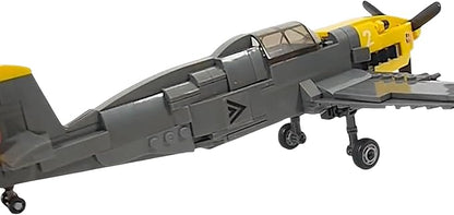 General Jim's WWII German Fighter BF-109 Building Blocks Set – 286-Piece Messerschmitt Model Plane for History Enthusiasts for All Building Levels– Compatible with Major Brick Brands