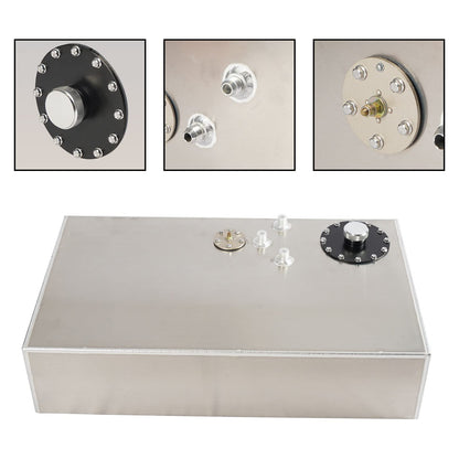 GSTP 17 Gallon Fuel Cell with Cap Level Sender Street Drift Aluminum Silver