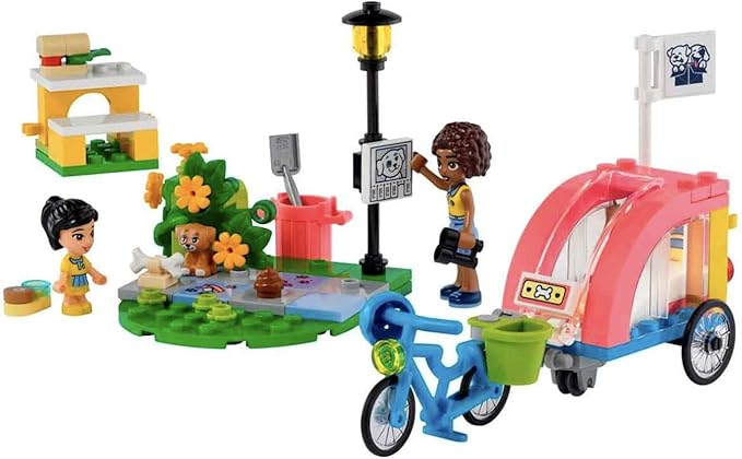 LEGO Friends 41738 Dog Rescue Bike Toy Blocks Present Rescue Animal Girls Ages 6 and Up