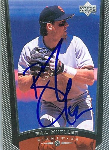 Sports Memorabilia Autograph Warehouse 245889 Bill Mueller Autographed Baseball Card - San Francisco Giants 1999 Upper Deck - No. 199