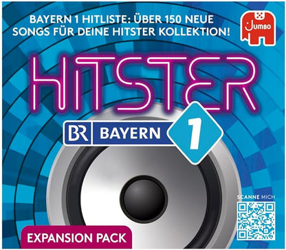 Hitster Bayern 1 Radio German Expansion 150 Music Cards Party &amp Card Game for Adults and Families 2 to 10 Players from 16 Years German (DE)