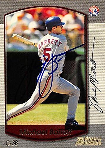 Sports Memorabilia Autograph Warehouse 244872 Michael Barrett Autographed Baseball Card - Montreal Expos FT 2000 Bowman - No. 126