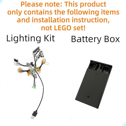 LED Light Kit Compatible with Lego Jurassic Park:T.rex Rampage - Lighting Set for Jurassic World 75936 Building Model (Model Set Not Included)