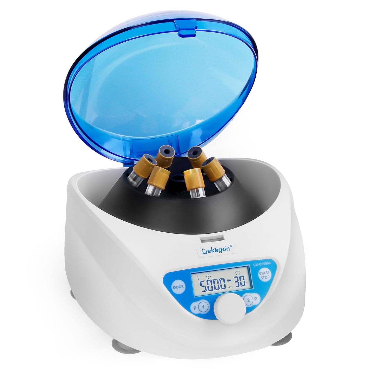 Cekegon PRP Centrifuge Machine 6x15mL/10mL/7mL/1.5-5ml, Benchtop Lab Centrifuges with 300-5000rpm Max. 2600xg RCF for Laboratory College Beauty Clinic