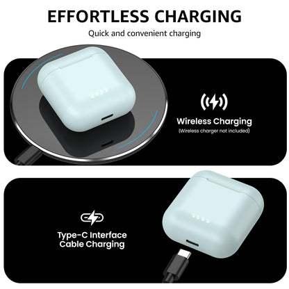 TOZO T6 Wireless Earbuds, IPX8 Waterproof Ear Buds, Stereo Bass Sound Bluetooth 5.3 Headphones in Ear, 50 Hours Playtime Earphones, Wireless Charging Case, Custom 32 EQ via APP