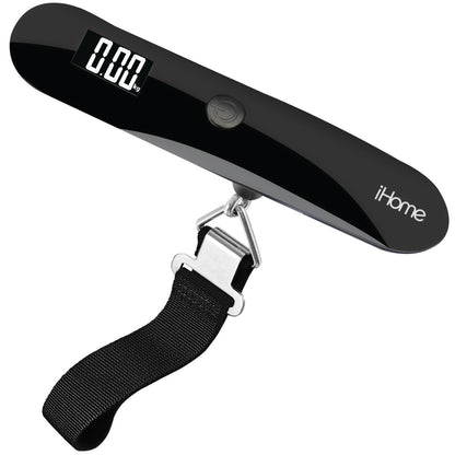 iHome Digital Luggage Scale, Battery Included, Travel Scale Luggage Weight, Baggage, Suitcase Scale, Luggage Scale Travel Digital, Hanging Scale, Luggage Weight Scale