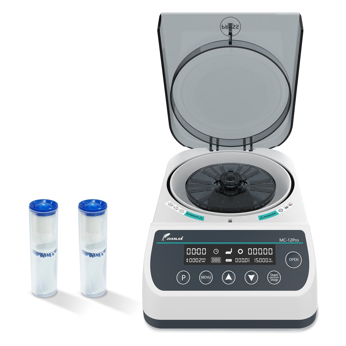 Digital 12000rpm High Speed Centrifuge Machine 12x40mm Glass Tube Microcentrifuges w/Over Temperature Protection