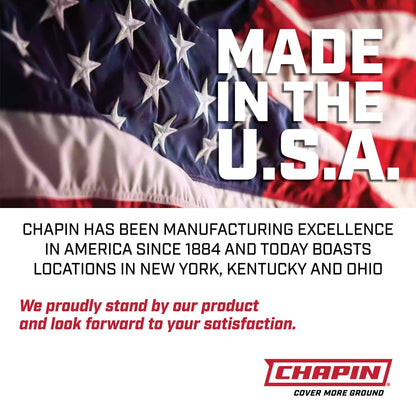 Chapin 19494 Industrial Sprayer, 3.5 Gallon Tri-Poxy Open Head Sprayer for Professional Concrete & Construction Applications, Chemical-Resistant Seals with All Brass Components, 3 Nozzles