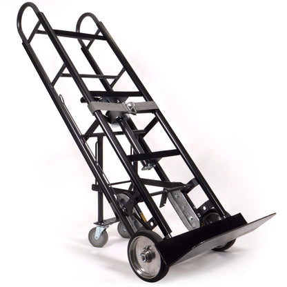 US Cargo Control Appliance Dolly Heavy Duty with Stair Climber & Kickback Wheels, 1,200 LBS Capacity, Industrial Appliance Hand Truck with Single Auto Recoil Strap System, Heavy Duty Steel Hand Truck