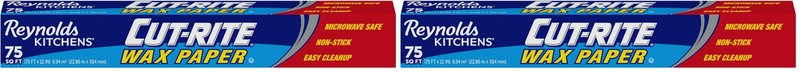 Reynolds Cut-Rite Wax Paper, 75 Square Foot Roll (Pack of 2)