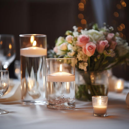 Beeswax Tealight Candles+ White Floating Candles
