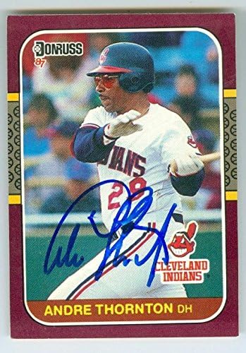 Sports Memorabilia Autograph Warehouse 246098 Andre Thornton Autographed Baseball Card - Cleveland Indians 1987 Donruss Opening Day - No. 108