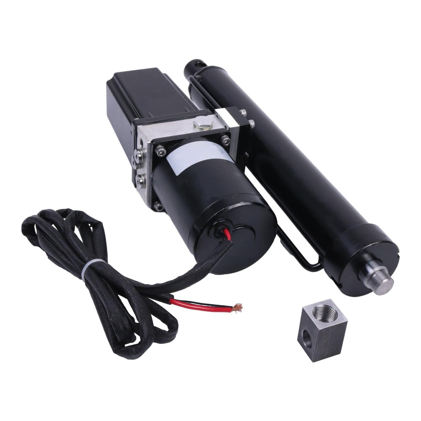 HOLDWELL 12V 10'' 25A Hydraulic Motor Heavy Duty Electric Linear Actuator 2300lbs Compatible with Dump Trailers, Lift Tables, Solar Tracking System, Wheelchair Lift