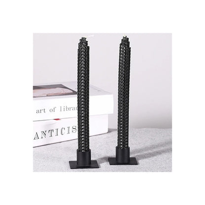 Candlestick Holders European Iron Candlestick Restaurant Candle Base Retro Metal Candlestick Holder Candle Cup Candle Holders (Color : A1)