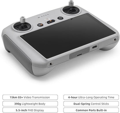 RC - Remote Controller for DJI Mini 3/3 Pro/Mavic 3 C/3/Mavic Air 2S Lightweight Body FHD Screen 4hr Battery O3+ Transmission