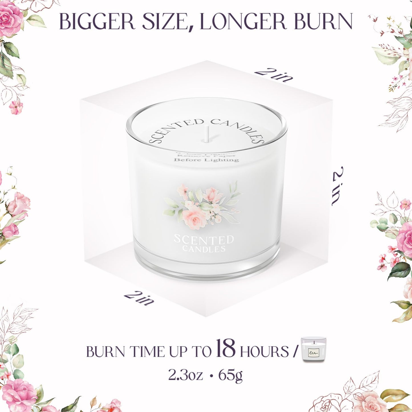 CHILLFLAME 60th Birthday Gifts for Women, Birthday Candle Gift Set for Her, 6 Scented Votive Candles, Candles Gifts for Women/Men (6 Color, 14 oz)