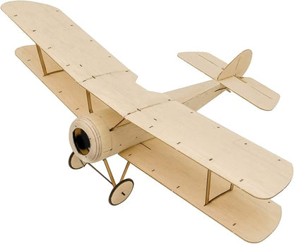 HUIOP RC Fixed-Wing DWH K06 Sopwith Pup RC Airplane Balsa Wood Aircraft 378mm pan Outdoor Flight for DIY Assembly Model KIT Version