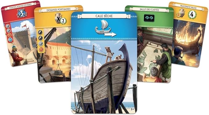 Asmodee 7 Wonders Armada Board Game EXPANSION - Conquer the Seas and Explore Distant Isles Civilization Strategy Game for Kids and Adults Ages 10+ 3-7 Players 40 Min Playtime